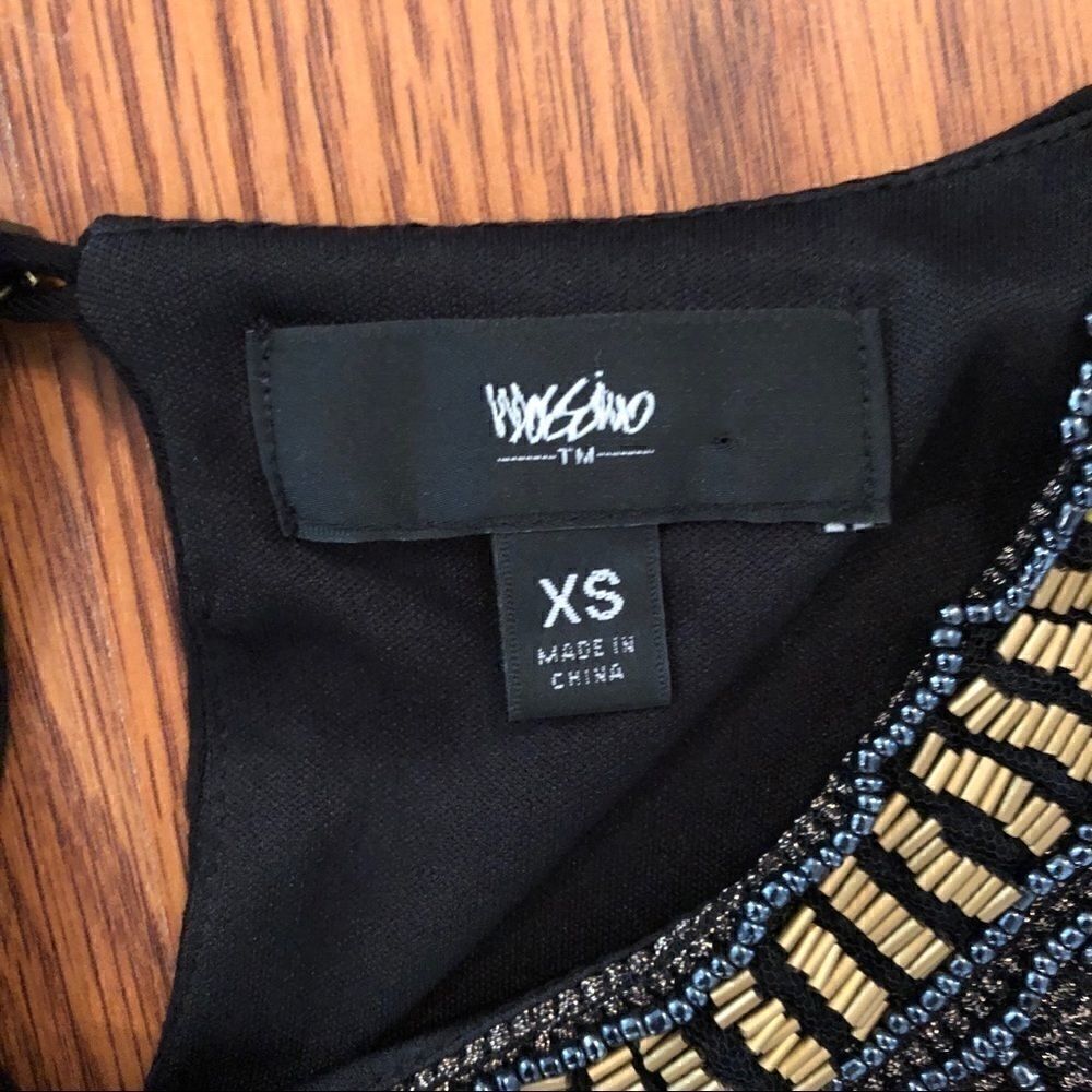 Mossimo | NEW Black Sleeveless Beaded Dress - XS - Picture 3 of 5